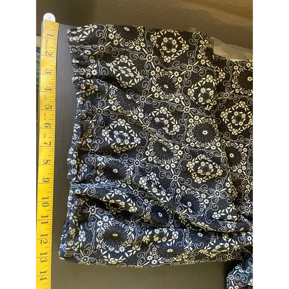 Cato Womens Floral‎ Paisley Chiffon Maxi Skirt Large Blue Boho Flowy Cottagecore